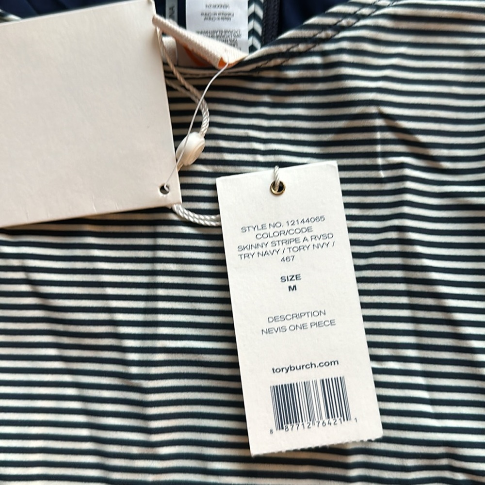 Tory Burch NWT cute striped bathing suit - Picture 3 of 6